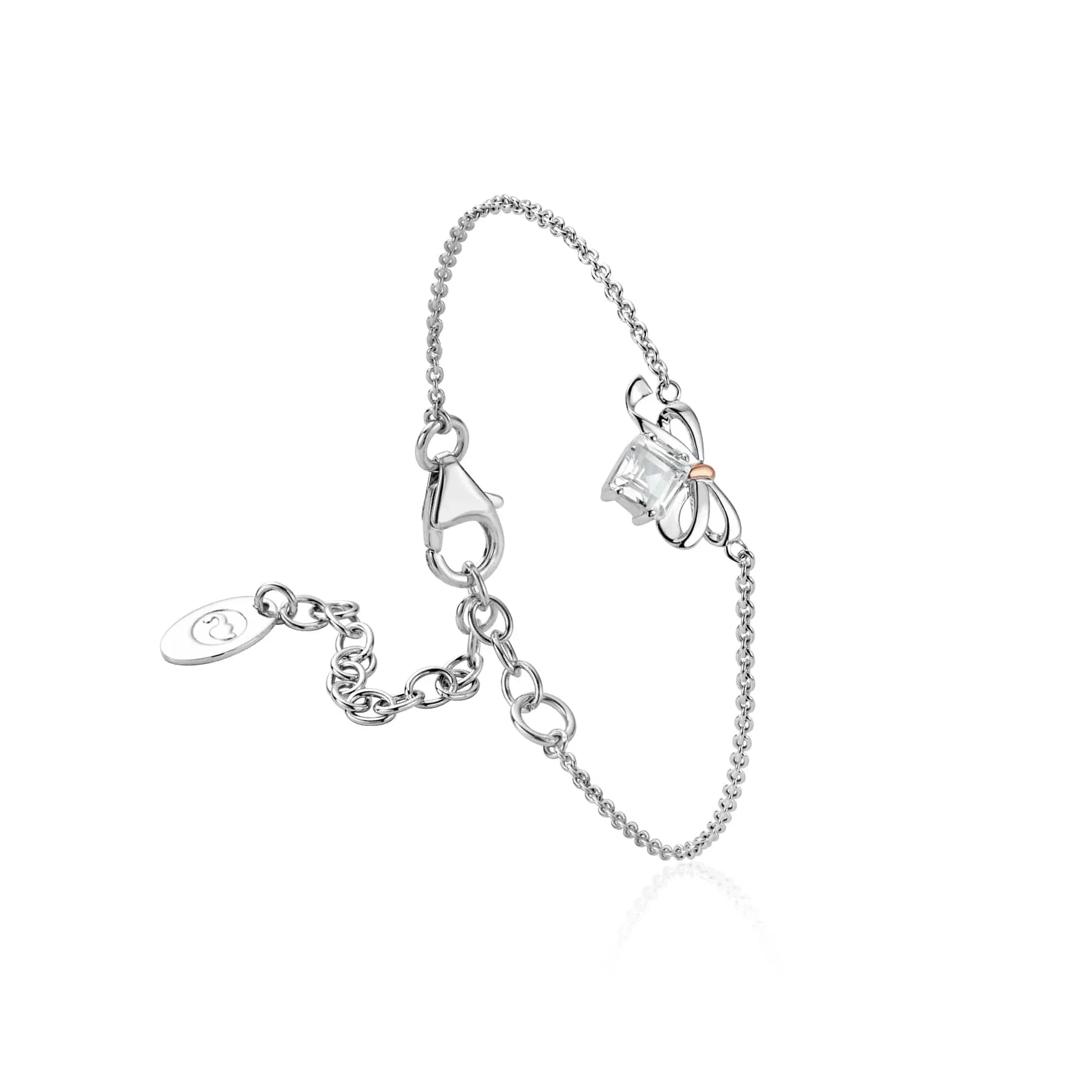 Clogau Silver Christmas Bow Bracelet
