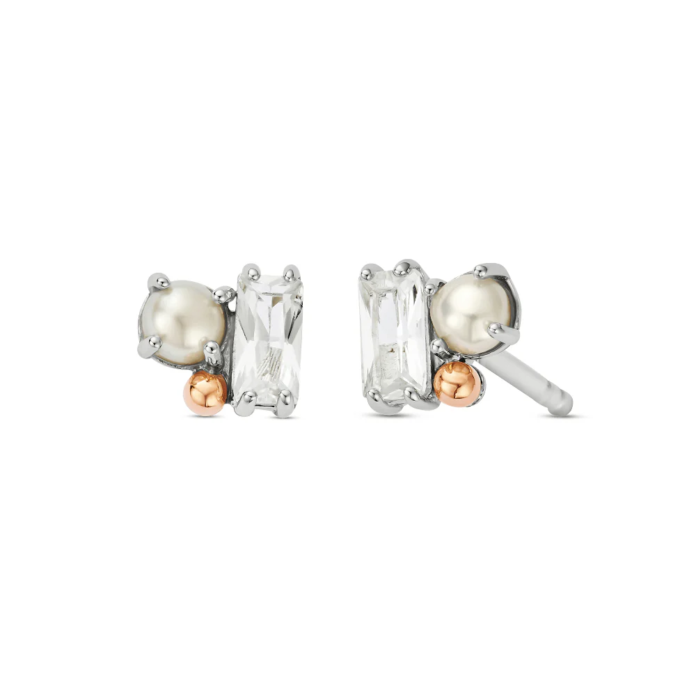 Clogau Silver Nature's Wonder Beachcomber Cluster Stud Earrings