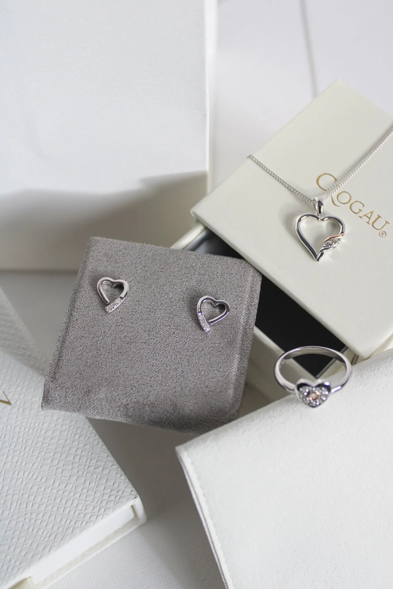 Clogau Past Present Future Silver Heart Pendant Necklace - Image 4