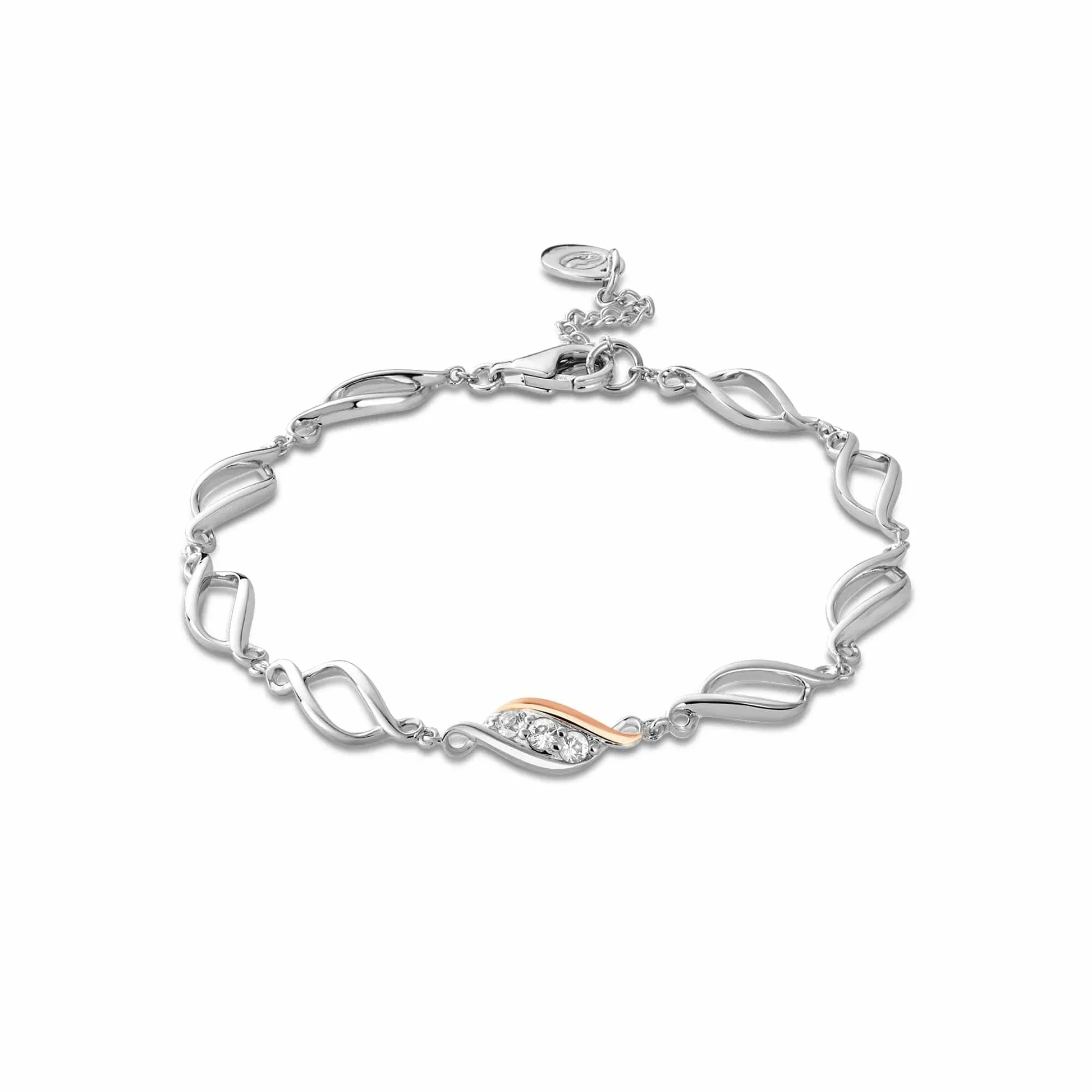 Clogau Past Present Future Silver Multi-Link Bracelet