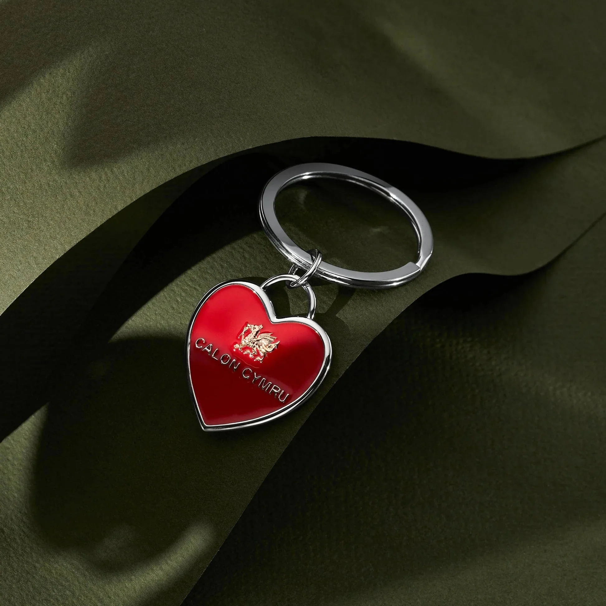 Clogau Silver WRU Welsh Heart Keyring - Image 2