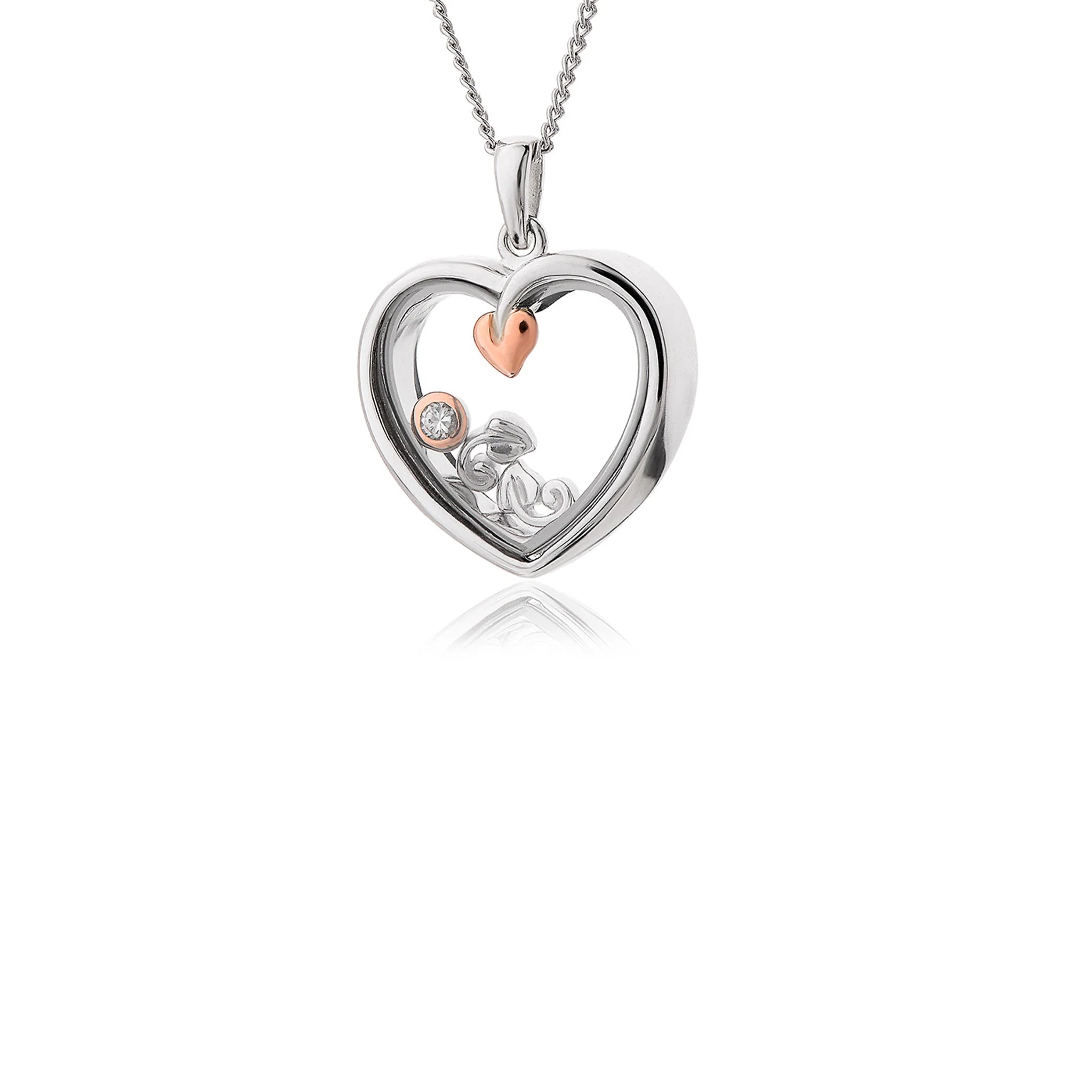 Clogau Tree of Life Heart Inner Charm Necklace