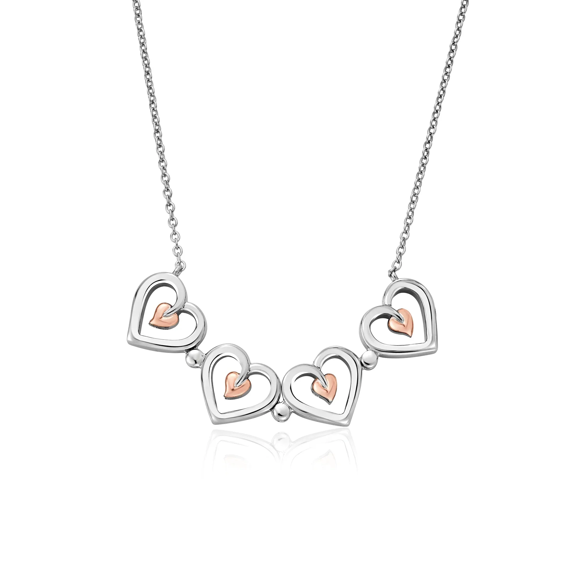 Clogau Tree Of Life Silver Heart Necklace - Image 4