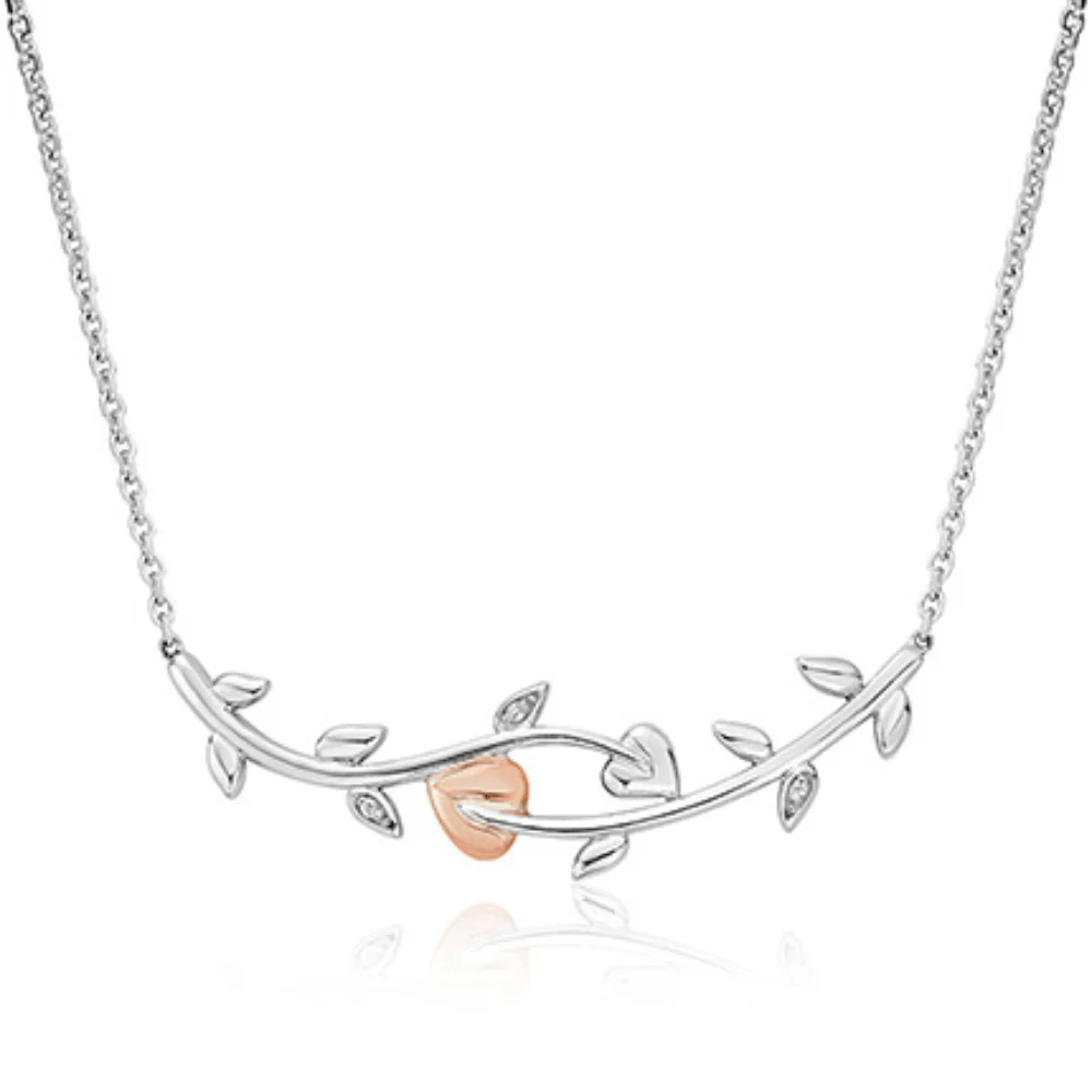 Clogau Vine of Life White Topaz Necklace