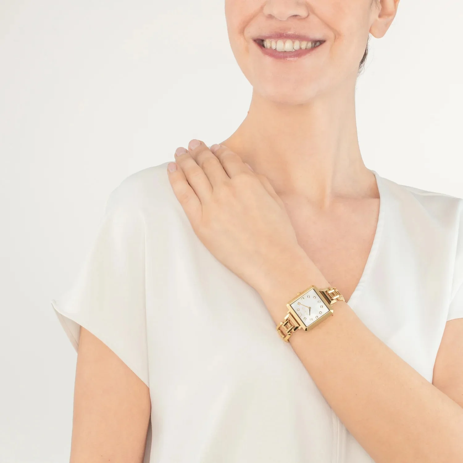 Coeur De Lion Gold Iconic Cube Moments Statement Watch - Image 3
