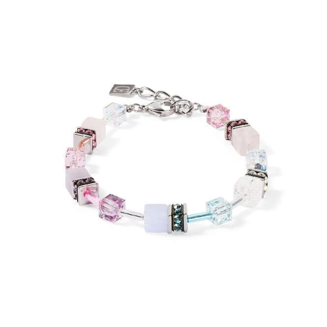 Coeur De Lion Silver Geocube Lilac Bracelet