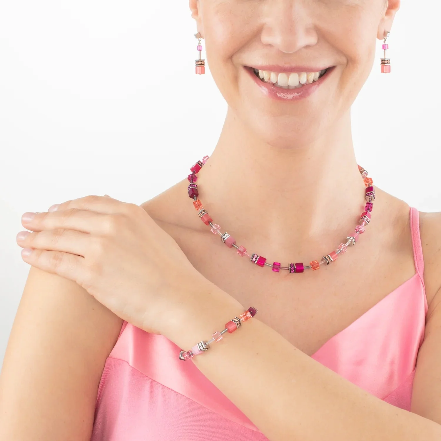 Coeur De Lion Silver GeoCube Iconic Viva Magento Bracelet - Image 2