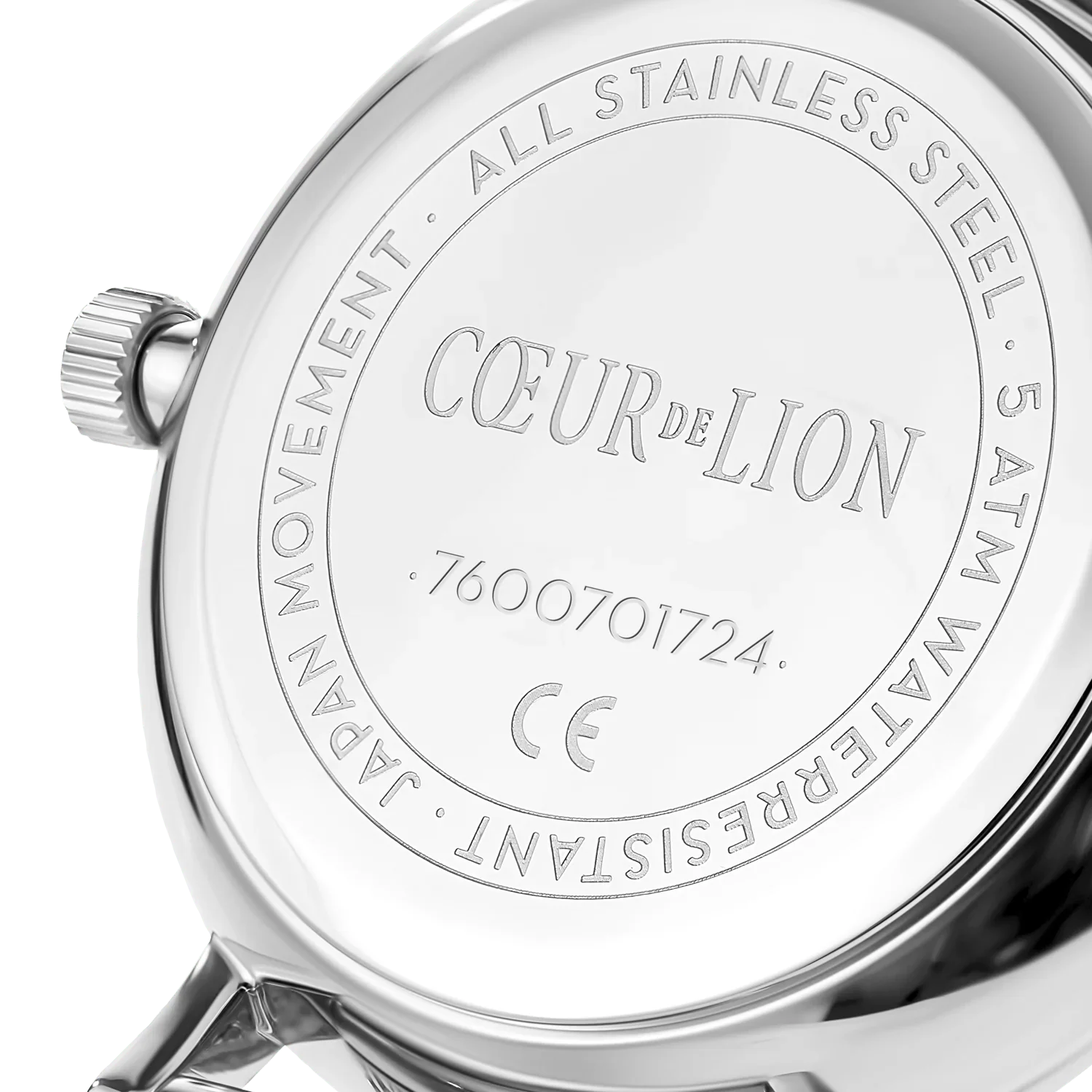 Coeur De Lion Silver Sunray Milanese Round Stainless Steel Watch - Image 5