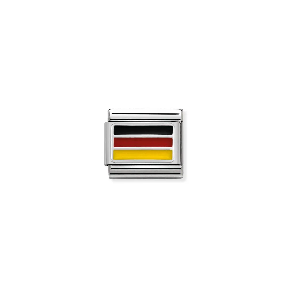 Nomination Silver Classic Flags St., Enamel Germany Charm