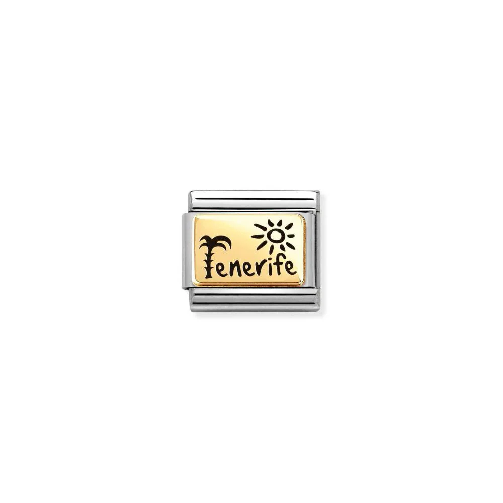 Nomination Gold Classic Plates Charm