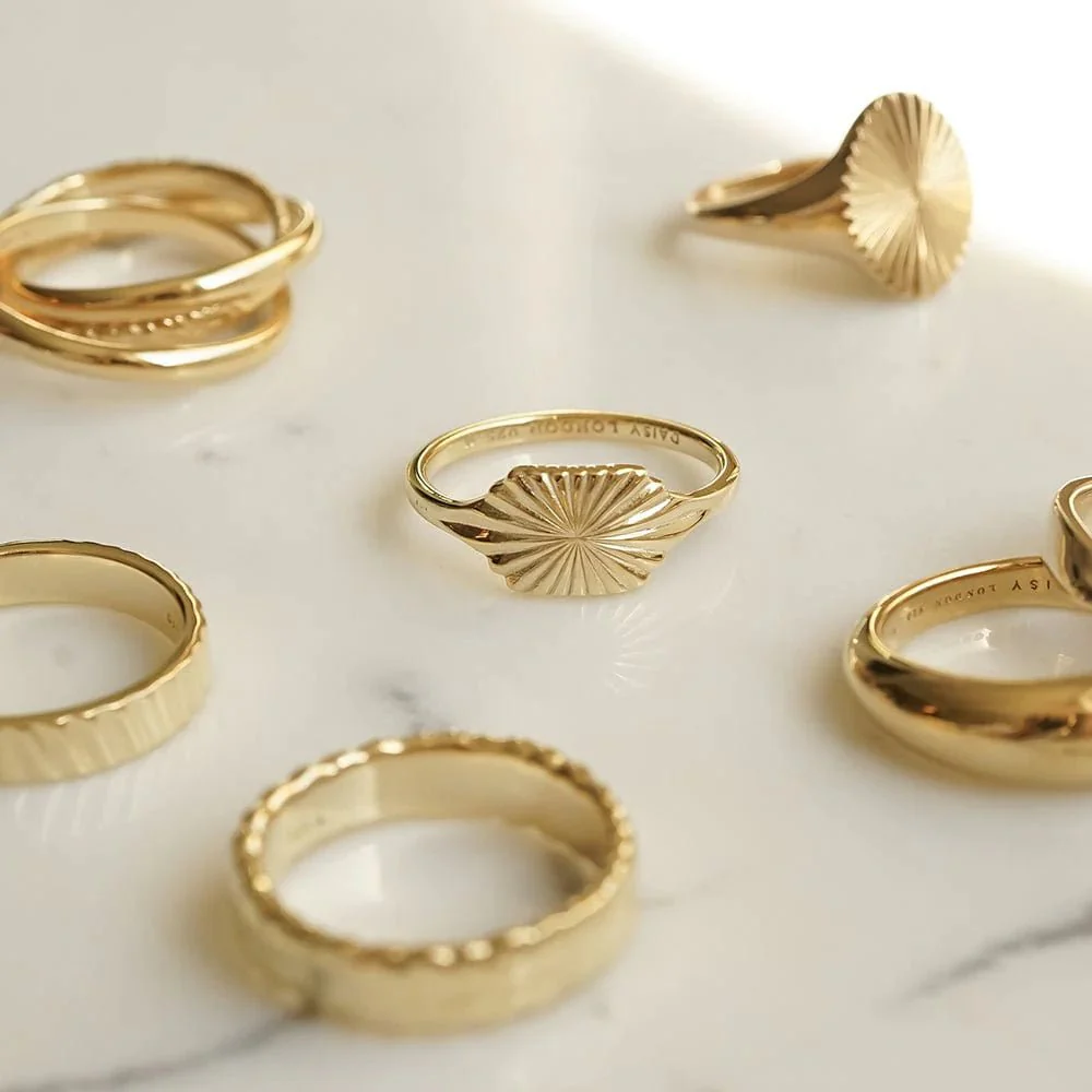 Daisy Estée Lalonde Sunburst Shield Ring - Image 4