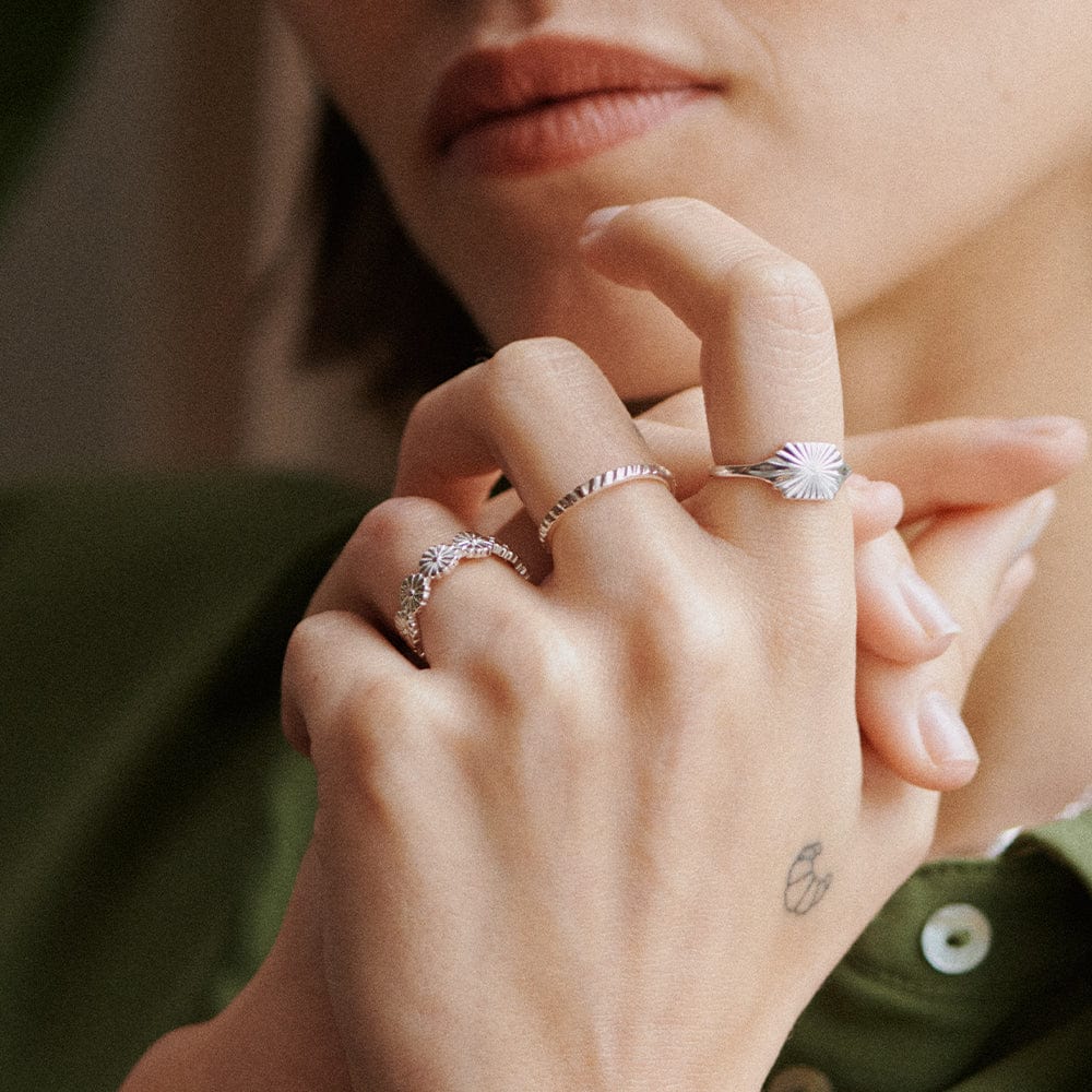 Daisy Estée Lalonde Sunburst Shield Ring - Image 6
