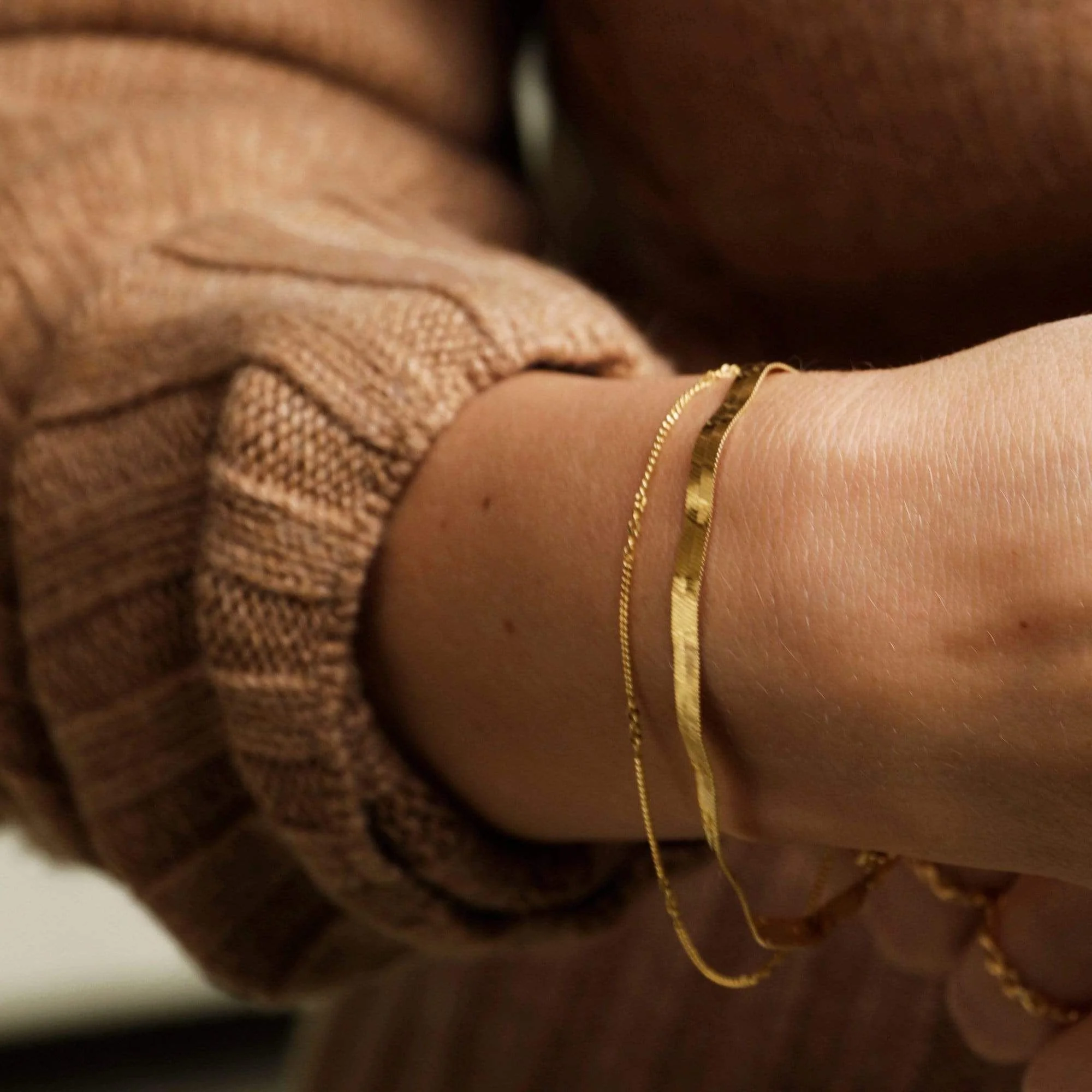 Daisy London 18ct Gold Estee Lalonde Forever Chain Bracelet - Image 2