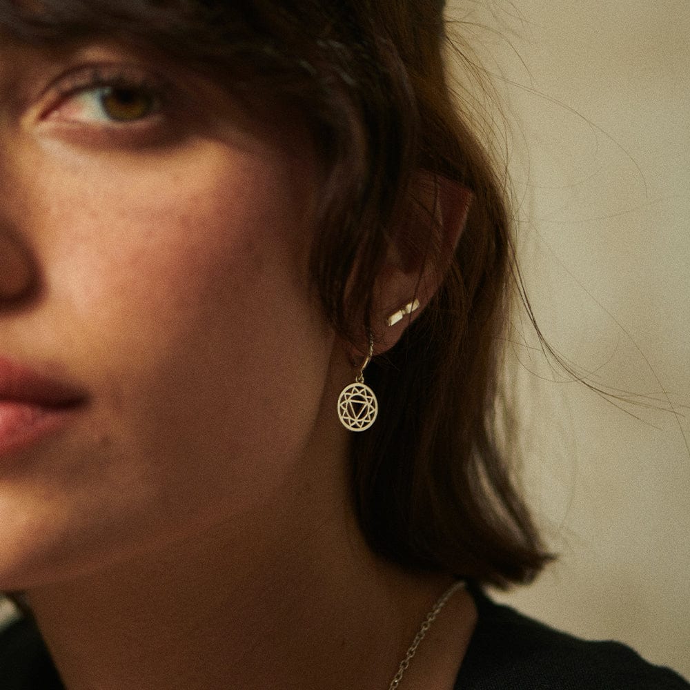 Daisy London Silver Solar Plexus Chakra Earrings - Image 2