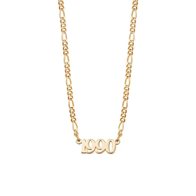 Daisy London Gold Personalised Year Necklace