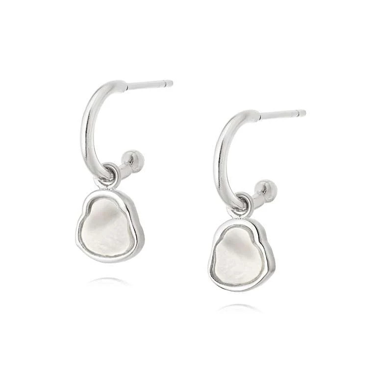 Daisy London Sterling Silver Isla Mother of Pearl Drop Earrings