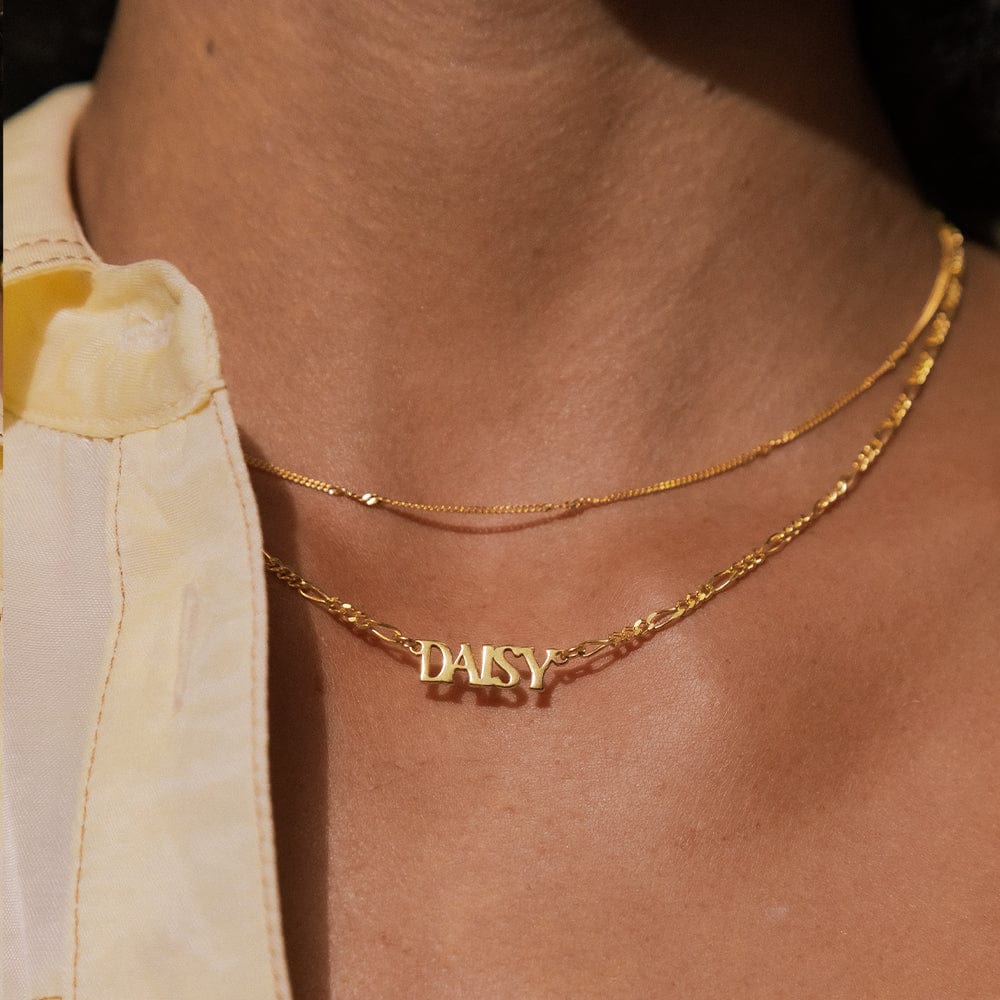 Daisy London Gold Personalised Name Necklace - Image 3