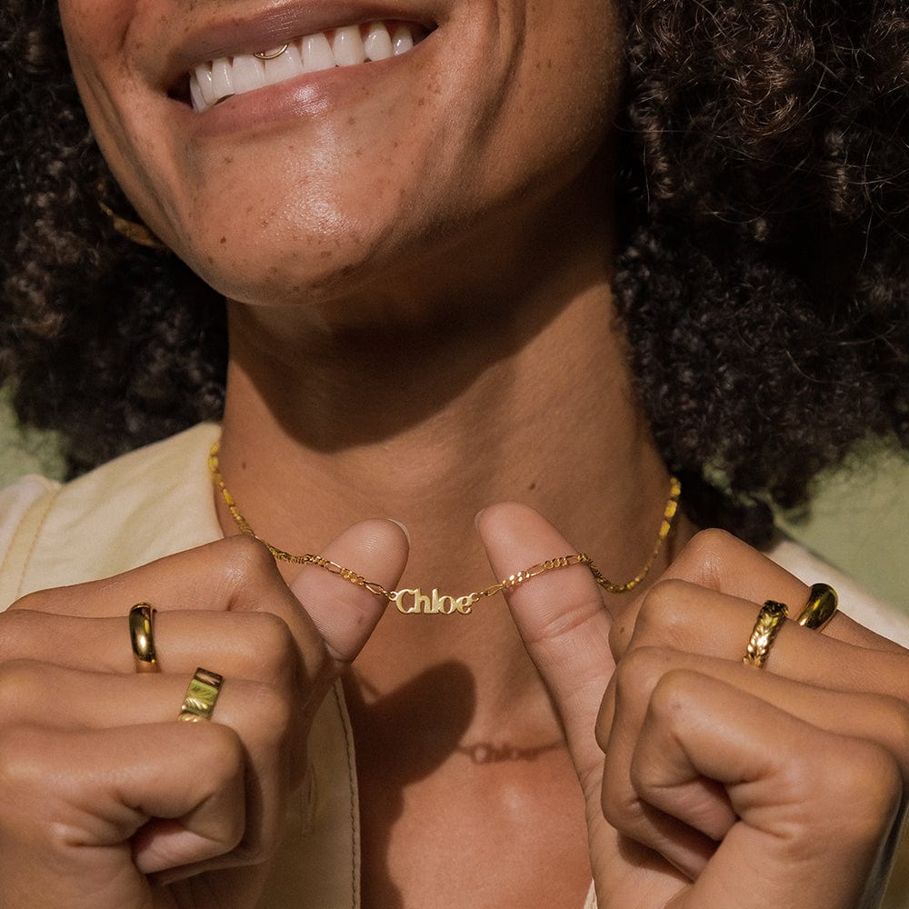 Daisy London Gold Personalised Name Necklace - Image 4