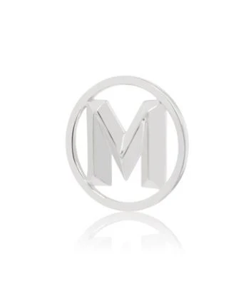 Daisy London Sterling Silver Alpha M Coin