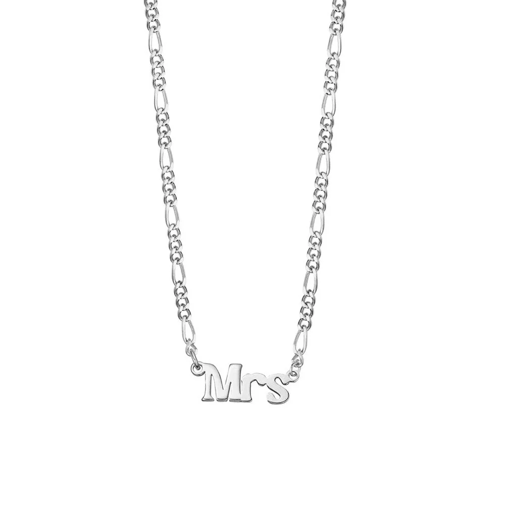 Daisy London Silver Mrs Necklace