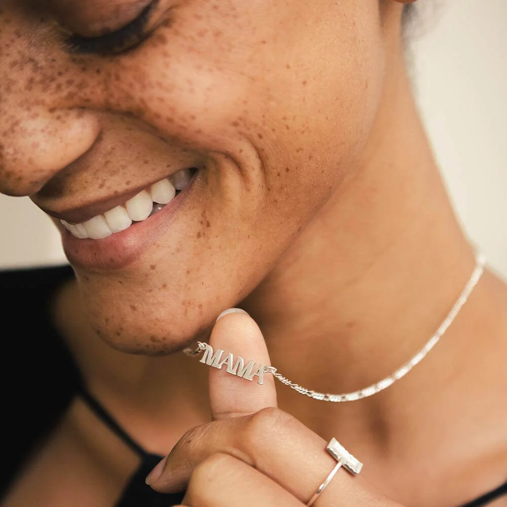 Daisy London Sterling Silver Mama Necklace - Image 2