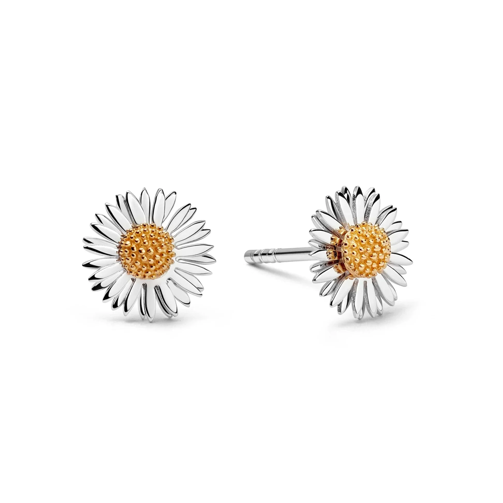 Daisy London Sterling Silver Michaelmas Daisy Stud Earrings
