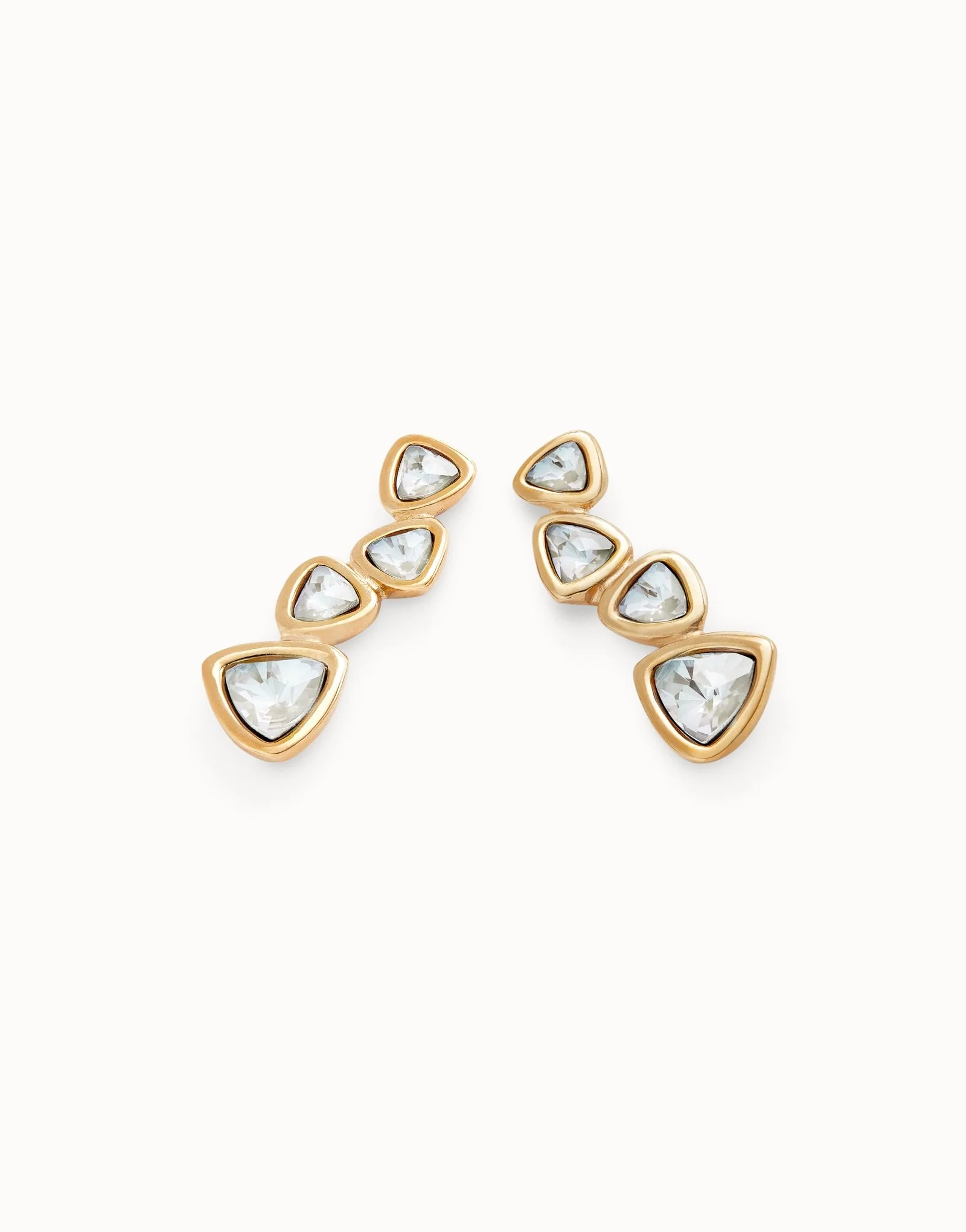 UNode50 Gold Drop Multicolored Crystals Earrings - Image 3