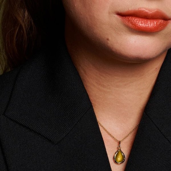 Hot Diamonds x Gemstones Gold
Silver Teardrop Pendant - Image 4