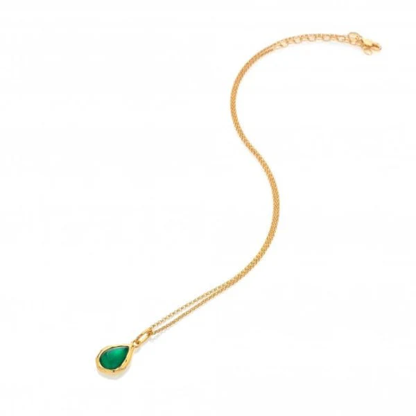 Hot Diamonds x Gemstones Gold
Silver Teardrop Pendant - Image 7