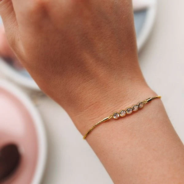 Hot Diamonds x Gemstones Gold
Silver Tender Bracelet - Image 2