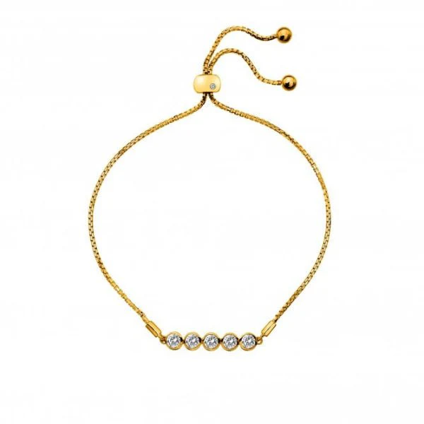 Hot Diamonds x Gemstones Gold
Silver Tender Bracelet - Image 3
