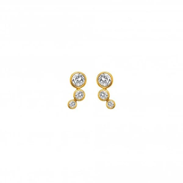 Hot Diamonds x Gemstones Gold
Silver Tender Earrings - Image 3