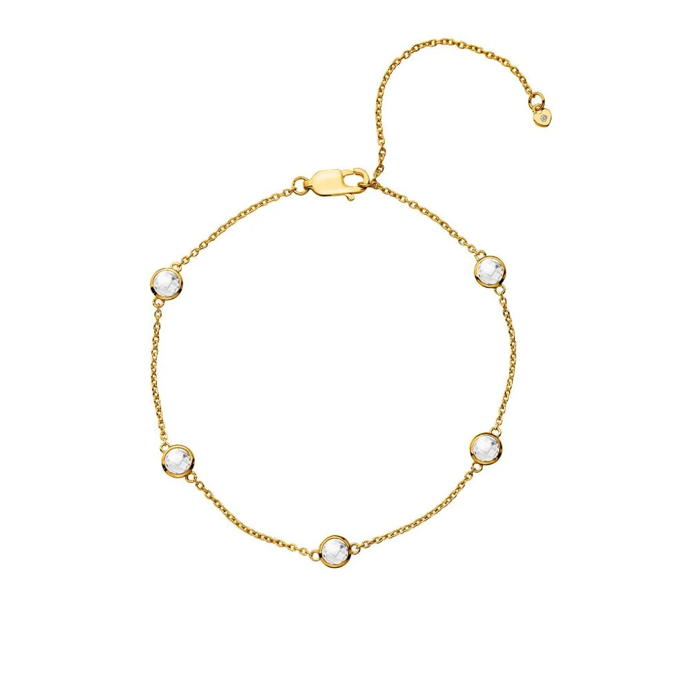 Hot Diamonds x Gemstones Gold Silver Tender Intermitent Bracelet - Image 3