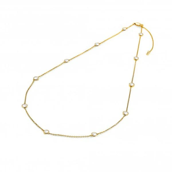 Hot Diamonds x Gemstones Gold
Silver Tender Necklace