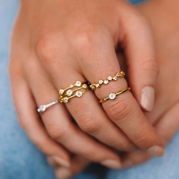 Hot Diamonds x Gemstones Gold
Silver Tender Solitaire Ring - Image 2
