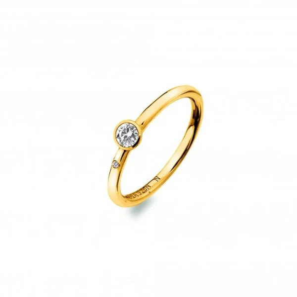 Hot Diamonds x Gemstones Gold
Silver Tender Solitaire Ring - Image 3