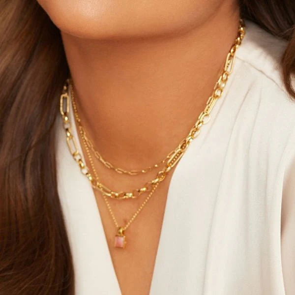 Hot Diamonds Gold
Silver Embrace Small Paperclip Chain - 40-45 cm - Image 2
