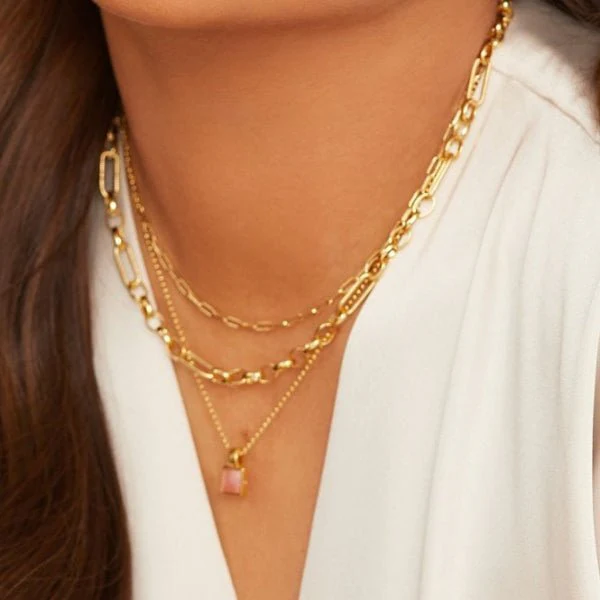 Hot Diamonds Gold
Silver Embrace Statement Chain - 45 cm - Image 2