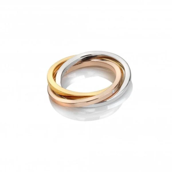 Hot Diamonds Gold
Silver Trio Ring - Tri-colour