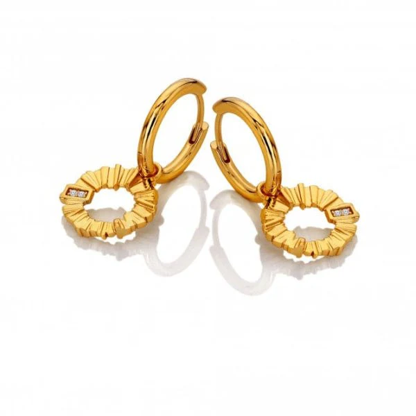 Hot Diamonds Gold
Silver X GE Believe Hoop Earrings