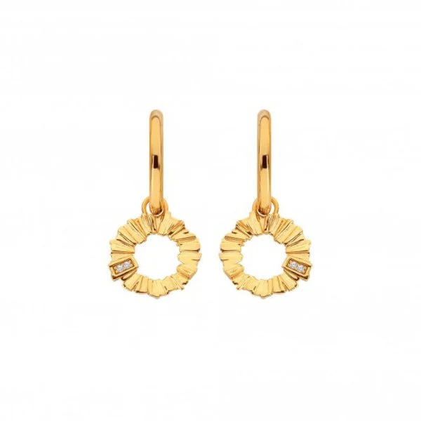 Hot Diamonds Gold
Silver X GE Believe Hoop Earrings - Image 3