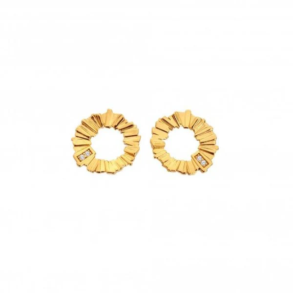 Hot Diamonds Gold
Silver X GE Believe Stud Earrings - Image 3