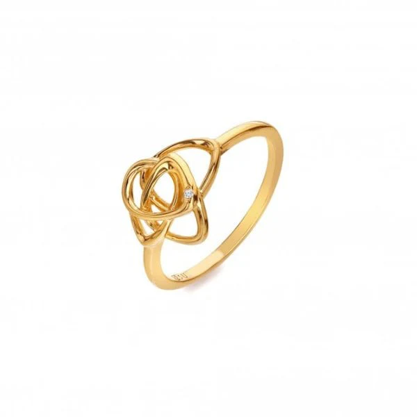 Hot Diamonds Gold
Silver X GE Endless Ring - Image 3