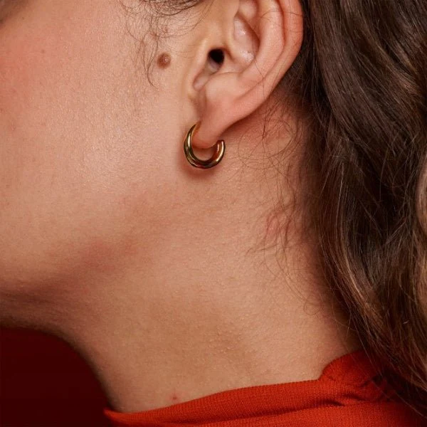 Hot Diamonds Gold Jac Jossa Aura Earrings - Image 2