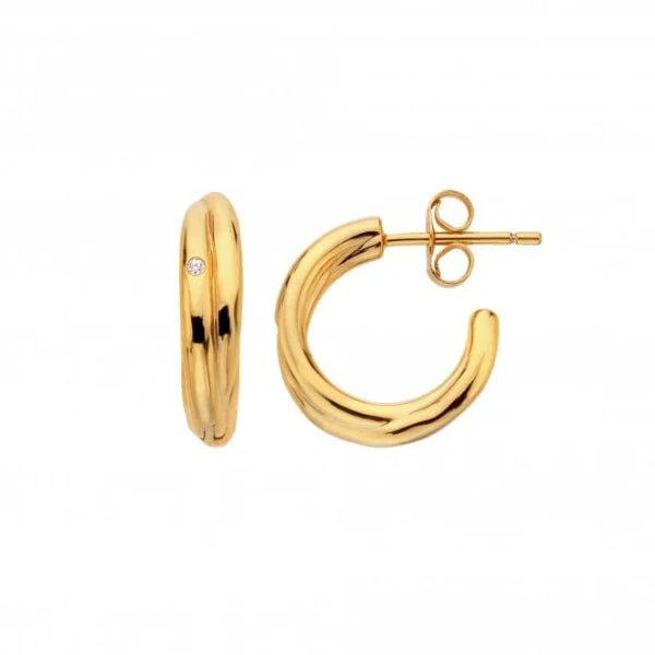 Hot Diamonds Gold Jac Jossa Aura Earrings - Image 3