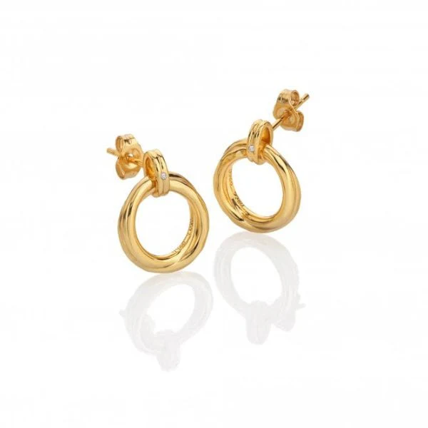 Hot Diamonds Gold Jac Jossa Aura Stud Earrings