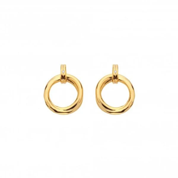 Hot Diamonds Gold Jac Jossa Aura Stud Earrings - Image 3