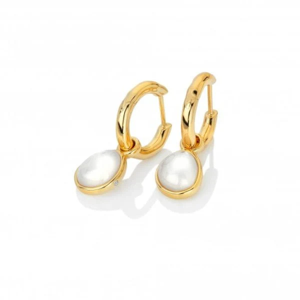 Hot Diamonds Gold Jac Jossa Calm Mother Of Pearl Earrings