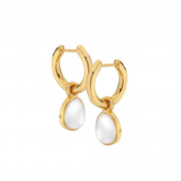Hot Diamonds Gold Jac Jossa Calm Mother Of Pearl Earrings - Image 3