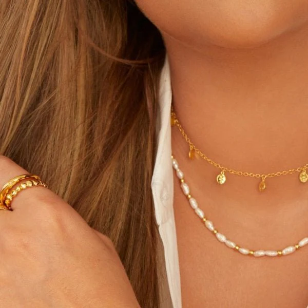 Hot Diamonds Gold Jac Jossa Calm Pearl Necklace - Image 2